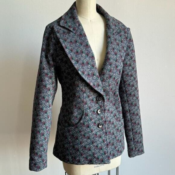 Rare ANNA SUI Floral Blazer - Original Sample SP17 Collection - Picture 1 of 10